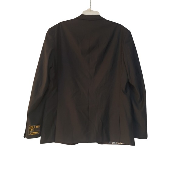 Woodland Mens Slim Fit Jacket Black 44L Single Breasted Double Vented Collared - Picture 6 of 16